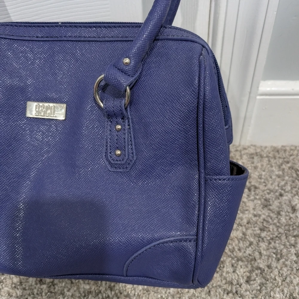 9&Co. (Nine West) Blue Satchel Bag